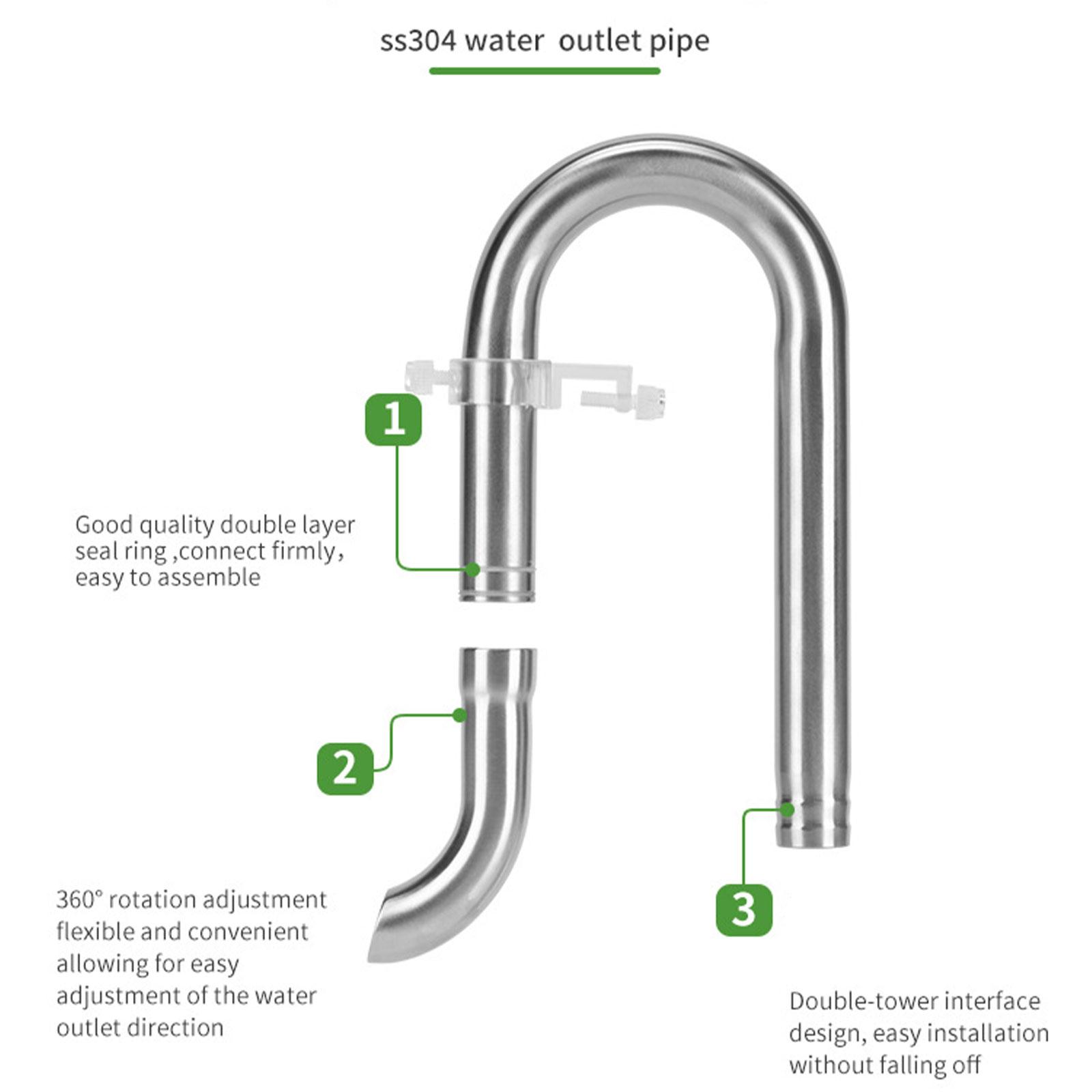 Aquarium Planted Tank Filter - مجموعة أنابيب 