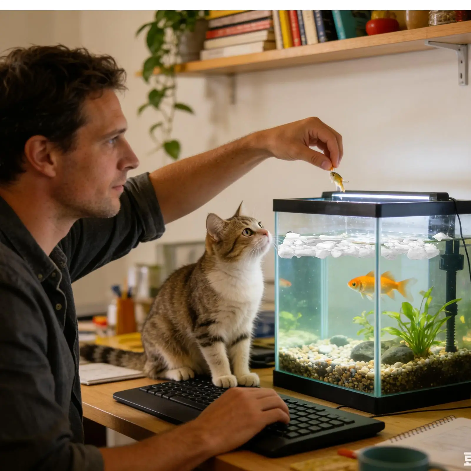 Aquarium Planted Tank Filter - خيوط فلتر لتنقية مياه حوض السمك