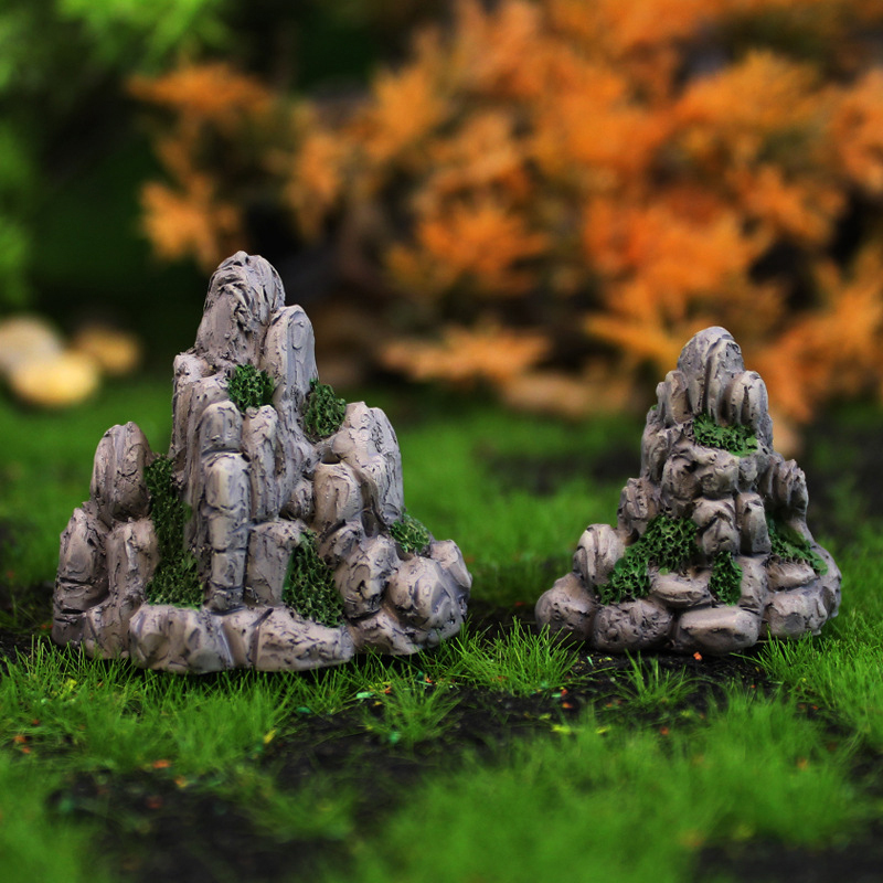 حجر مزيف جبلي صغير ، ألعاب تل  - مراجعة Aquarium Moss وسعره