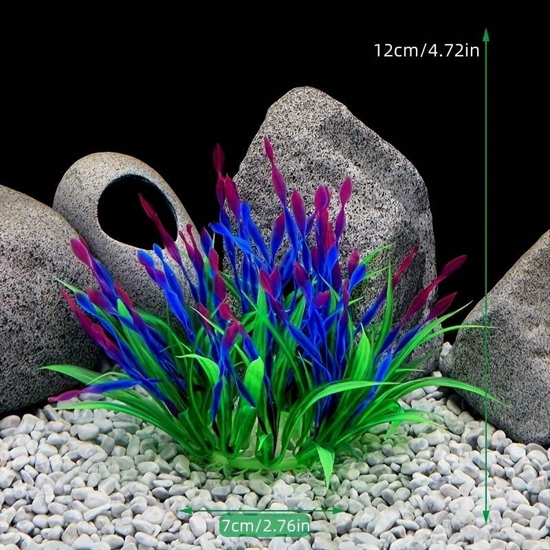 زينة حوض السمك، نباتات بلاستيك - مراجعة Aquarium Plants Live وسعره