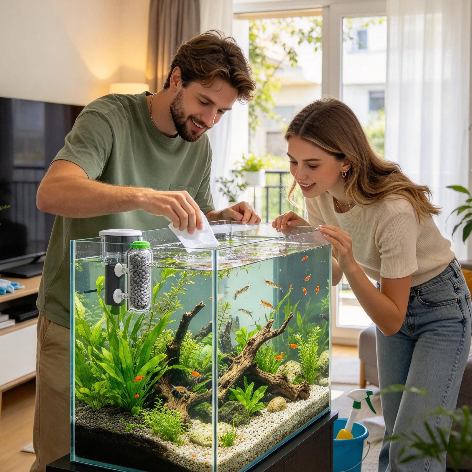 موزع أكسجين لحوض السمك، غطاء ف - مراجعة Aquarium Planted Tank Filter وسعره