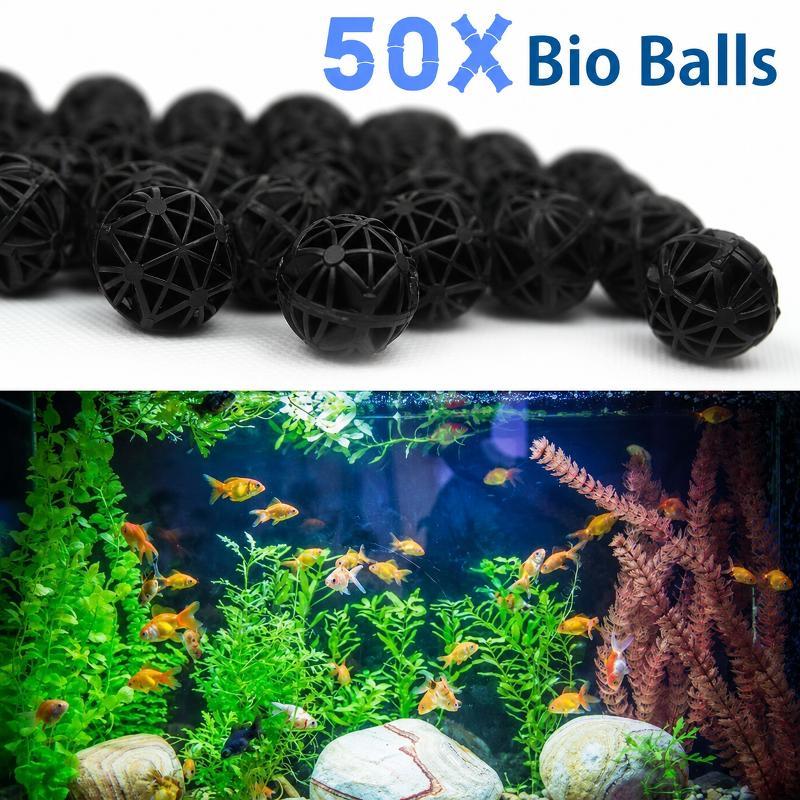 50 قطعة من كرات الفلتر البيولو - مراجعة Planted Aquarium Cleaning وسعره
