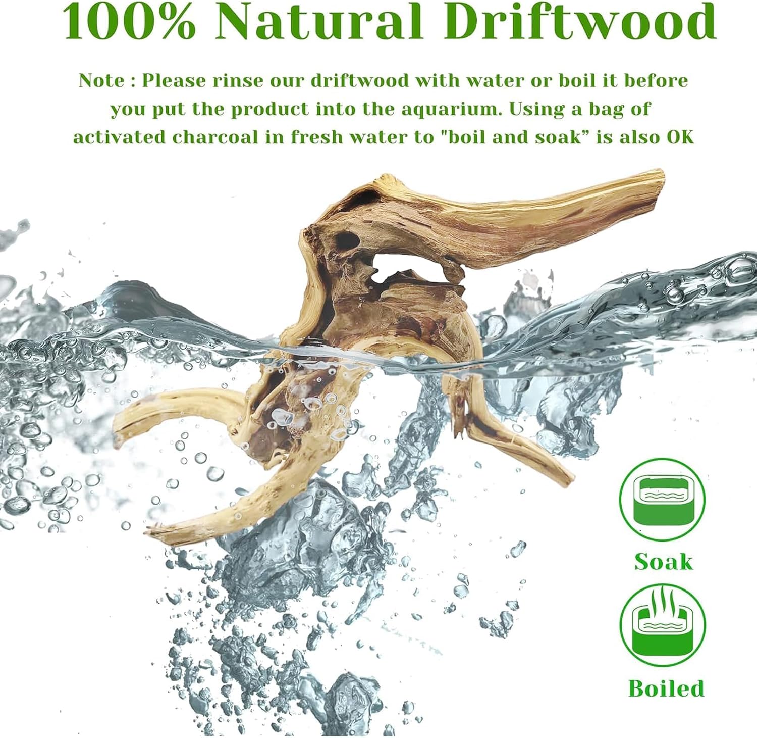 قطعة واحدة 20-25 سم من الخشب ا - مراجعة Aquarium Driftwood وسعره