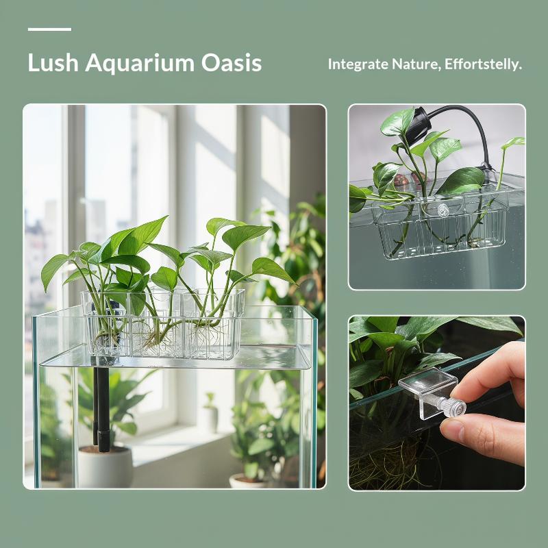 سلة زراعة مائية من الدرجة الغذ - مراجعة Aquarium Plant Holder وسعره