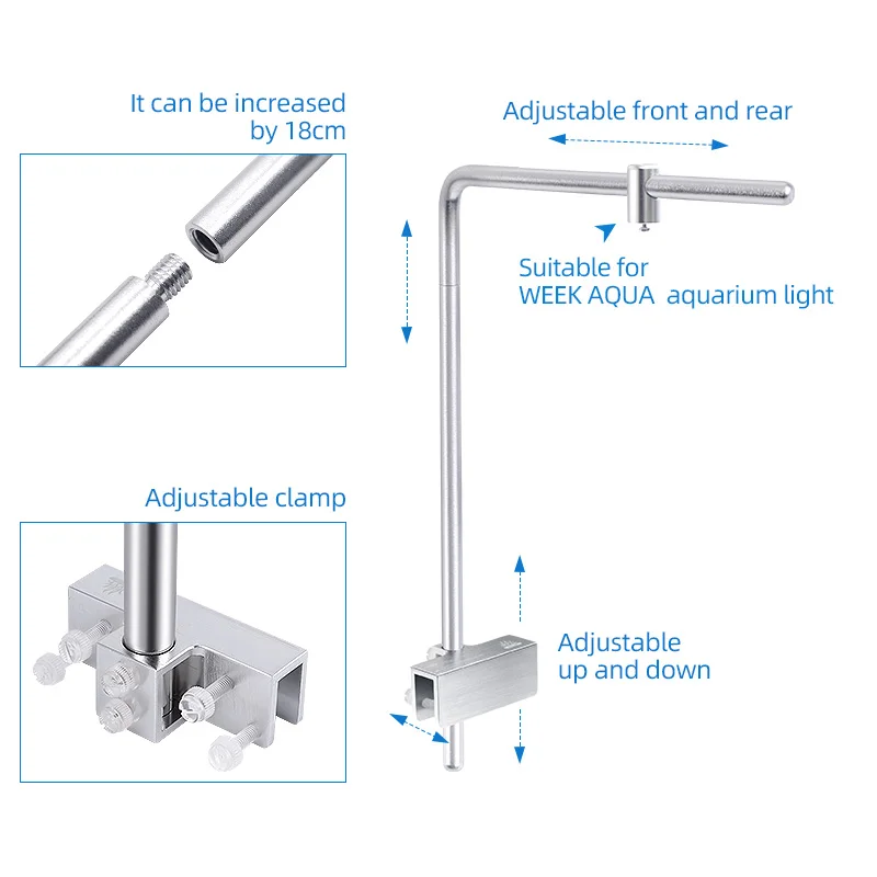 أسبوع أكوا ضوء حامل العالمي سب - مراجعة Aquarium Plant Holder وسعره